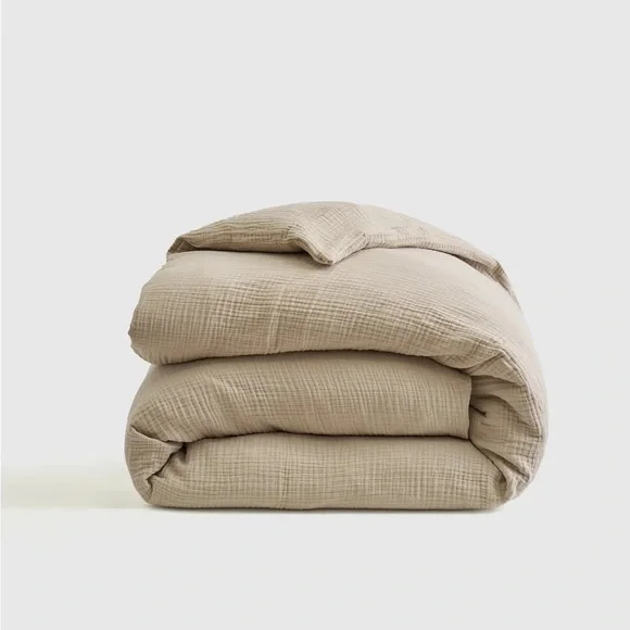NWT QUINCE Airy Gauze Duvet Cover Twin Dune